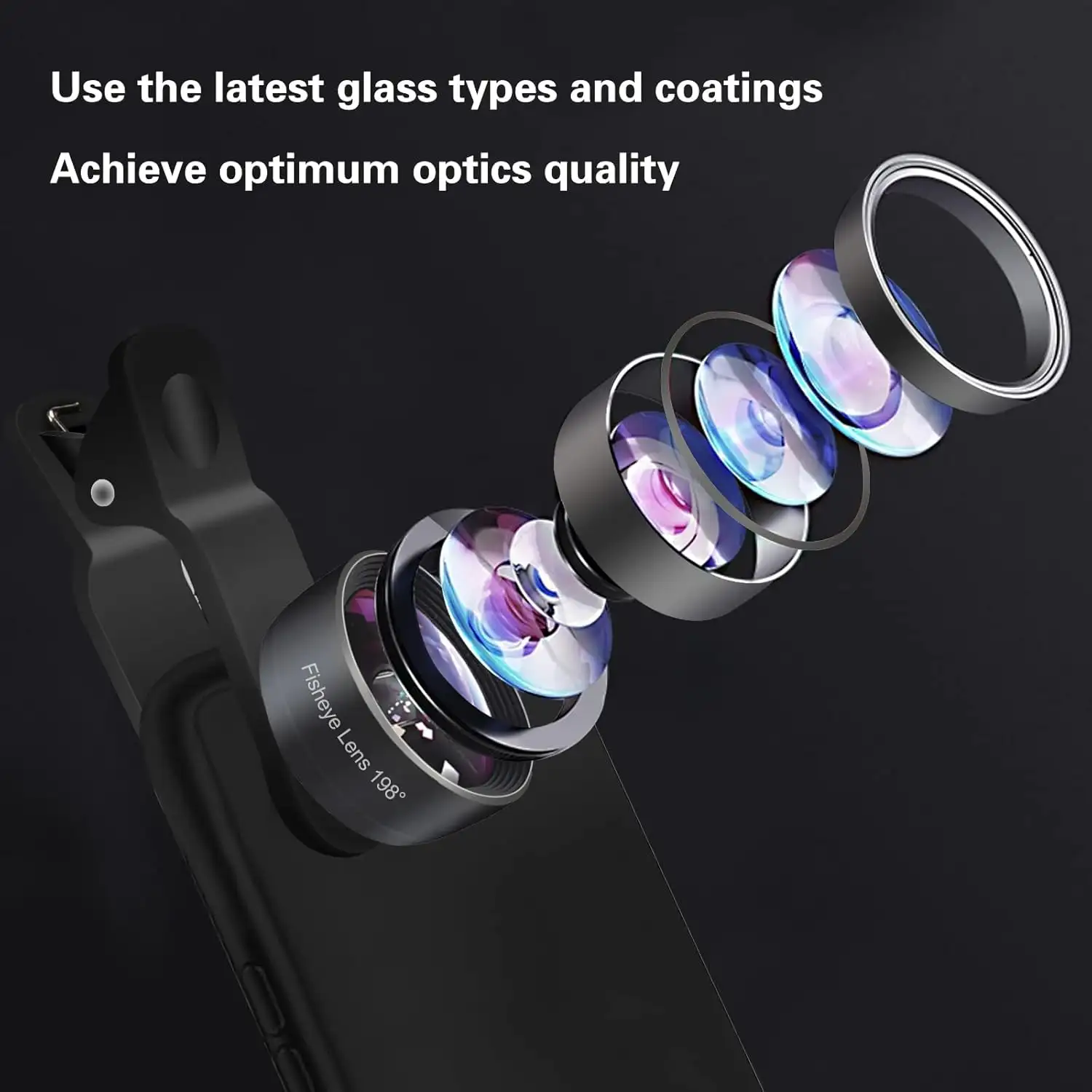 Godefa Phone Camera Lens Kit, 14 in 1 Lenses with Selfie Light for - 61LSO_1